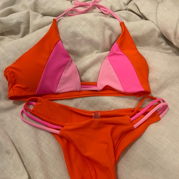 Shein Pink and Red Bikini - Picture 2 of 2